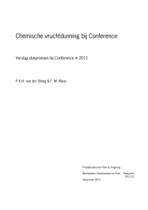 Chemische vruchtdunning bij Conference - Wageningen UR E