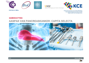 Aanpak van pancreaskanker: capita selecta – Samenvatting