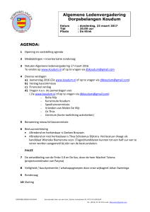 Concept Agenda ledenvergadering DBK op 30 maart 2004 om 20