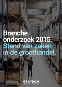 Branche-onderzoek Groothandel 2015