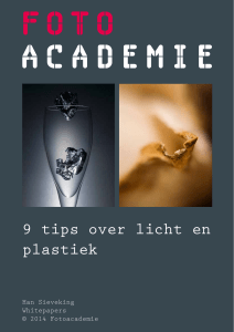 9 tips over licht en plastiek
