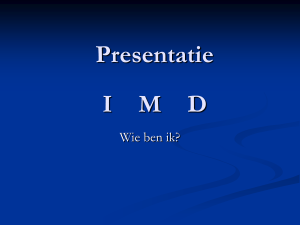 Presentatie IMD