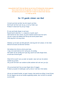 De 10 goede zinnen van God