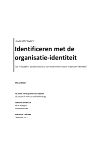 Identificeren met de organisatie-identiteit