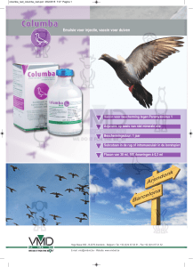 Emulsie voor injectie, vaccin voor duiven