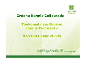 Groene Kennis Coöperatie Toekomstvisie Groene Kennis