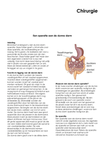 Operatie aan de dunne darm