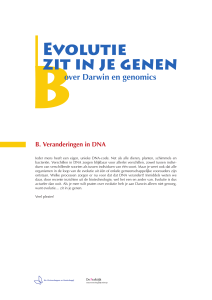 Evolutie zit in je genen leerlingenmateriaal
