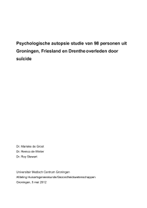 Psychologische autopsie studie van 98 personen uit