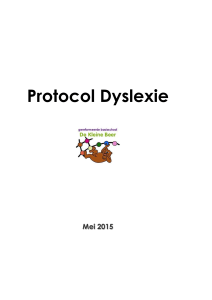 Protocol Dyslexie - gbs het christal