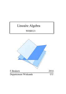 Lineaire Algebra - science.uu.nl project csg