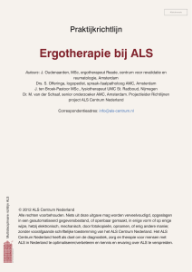 Ergotherapie bij ALS - ALS