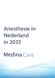 Anesthesie in Nederland in 2035