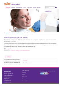Guillain-Barré syndroom (GBS) | Gelre ziekenhuizen