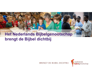 PowerPoint-presentatie - Nederlands Bijbelgenootschap