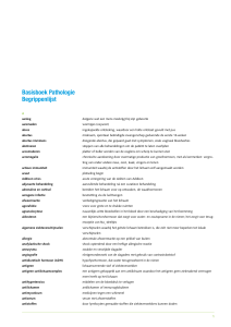 Basisboek Pathologie Begrippenlijst