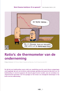 Ratio`s: de thermometer van de onderneming