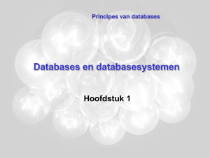 Wanneer gebruik je een databasesysteem?