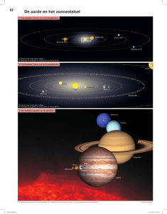 De aarde en het zonnestelsel