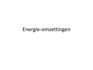 Energie-omzettingen - Chemieleerkracht.be