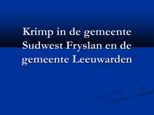 Krimp in de gemeente Sudwest Fryslan en de gemeente Leeuwarden