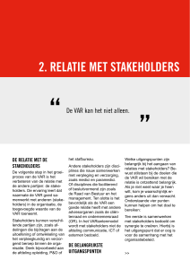 2. relatie met stakeholders