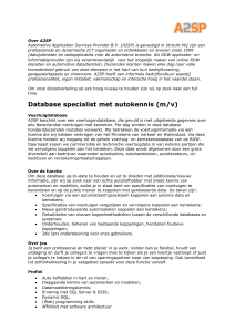 Database specialist met autokennis (m/v)