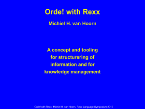 Orde - The Rexx Language Association