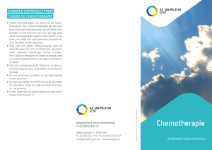 Titel brochure Chemotherapie