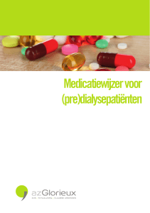 Medicatiewijzer voor (pre)dialysepatiënten