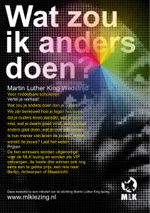 Flyer MLK WEDSTRIJD 2015 - Stichting Martin Luther King lezing
