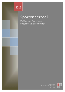 Verslag Sportonderzoek
