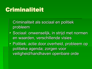 Criminaliteit - Edurep Delen