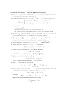 Oefeningen Wiskundige Analyse II: differentieerbaarheid