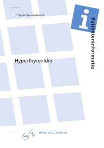 Patiënteninformatie Hyperthyreoïdie - Folders
