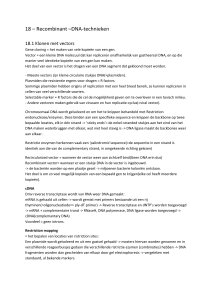 18 – Recombinant –DNA
