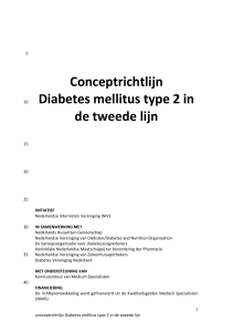 Conceptrichtlijn Diabetes mellitus type 2 in de tweede lijn