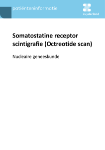Somatostatine receptor scintigrafie (Octreotide scan)