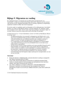 Bijlage 9. Migranten en voeding