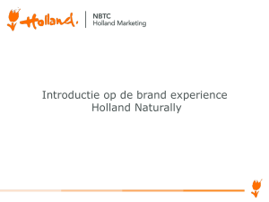 Introductie op de brand experience Holland Naturally