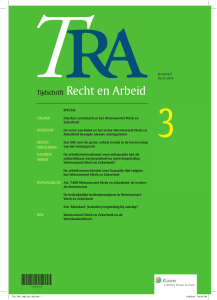 Tijdschrift Recht en Arbeid - Vereniging Arbeidsrecht Advocaten