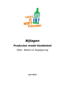 Producten model Keetbeleid - GGD Brabant