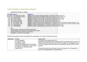 Verwijs indicaties en diagnostiek cardiologie