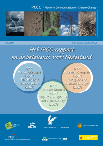 Het IPCC-rapport en de betekenis voor Nederland