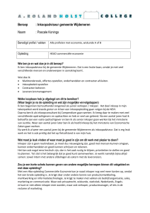 Beroep : Inkoopadviseur gemeente Wijdemeren