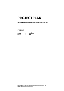 projectplan - Civitec Civitec, adviseurs binnen de buitenruimte