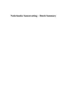 nederlandse samenvatting - dutch summary - VU-dare