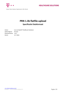 PRN 1.3b flatfile-upload - Deutsche Telekom Healthcare