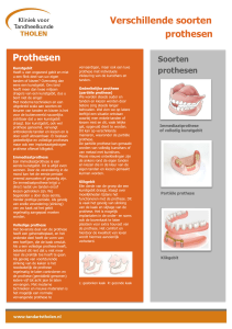 Prothesen Verschillende soorten prothesen