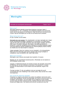 Meningitis - Nederlandse Vereniging voor Neurologie